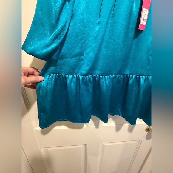 Lilly Pulitzer NWT Size 4 Elegant Blakelynn Blue Rhapsody Elbow Sleeve Top (516) - Picture 11 of 14